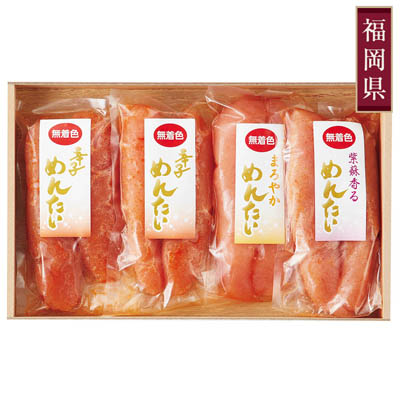 ＜福さ屋＞無着色辛子明太子食べ比べ