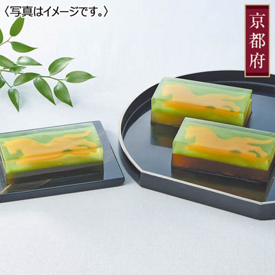 ＜京菓子司　俵屋吉富＞日本茶羹「飛馬」