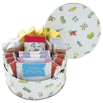 【送料込み】＜六花亭＞ 六花セレクト缶（花柄）