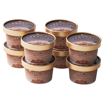 ＜ｄａｒｉ　Ｋ＞カカオニブチョコレートアイス　８個入