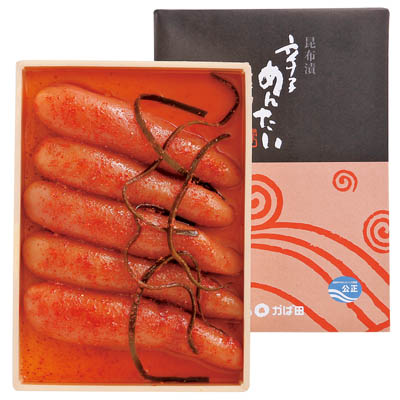 ＜かば田＞無着色昆布漬辛子めんたい