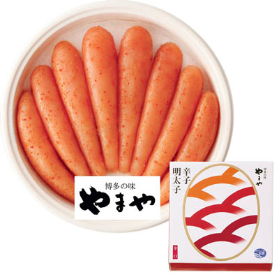 <やまや>168時間熟成辛子明太子無着色(辛口)