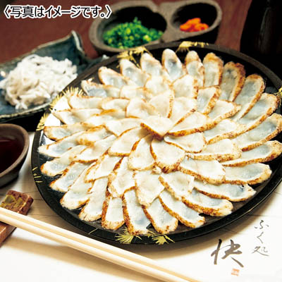 <ふく処 快>真ふくのタタキ刺し