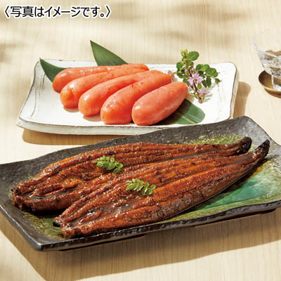 【ポイント5倍】【送料込み】＜福さ屋＞ 辛子明太子・うなぎ蒲焼詰合せ