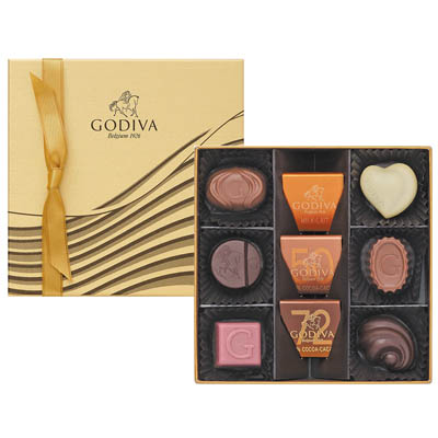 ＜ゴディバ＞ハート　オブ　ゴールド　コレクション　９粒入