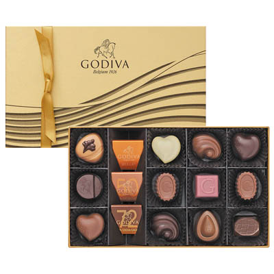 ＜ゴディバ＞ハート　オブ　ゴールド　コレクション　１５粒入