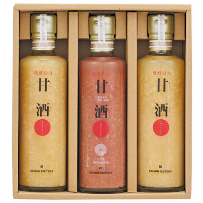 ＜セゾンファクトリー＞つや姫甘酒３本詰合せ