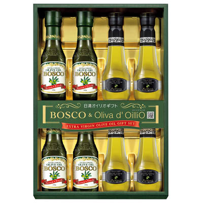 ＜日清オイリオ＞ボスコ＆オリーバデオイリオＥＸＶオリーブオイルギフト