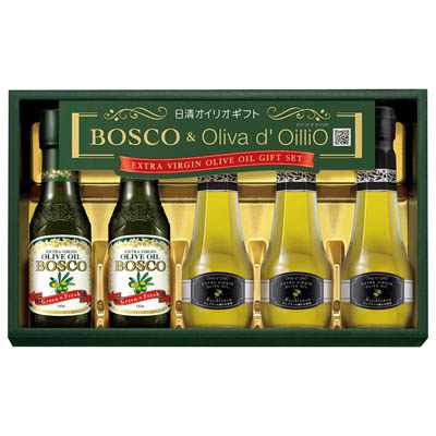＜日清オイリオ＞ボスコ＆オリーバデオイリオＥＸＶオリーブオイルギフト