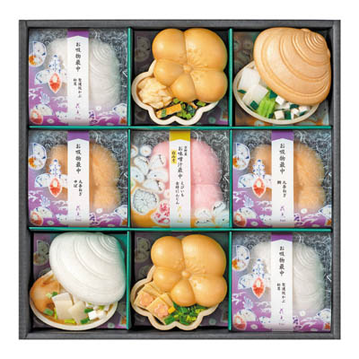 ＜京都辻が花＞京野菜のお吸物最中詰合せ