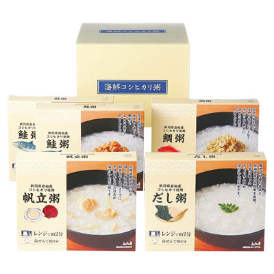 ＜タカシマヤ＞レンジで海鮮こしひかり粥詰合せ
