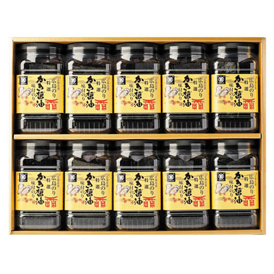 ＜広島海苔＞特選かき醤油味付のり１０本入