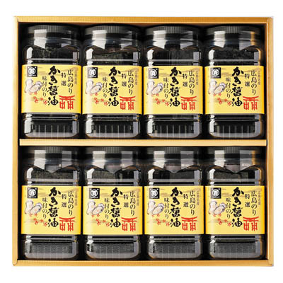 ＜広島海苔＞特選かき醤油味付のり８本入