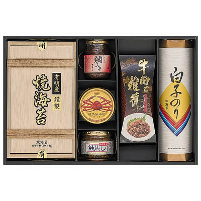 紅ずわいがに＆有明産焼海苔＆白子のりバラエティギフト