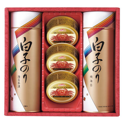 <白子>お茶漬け・焼のり・かに缶詰合せ