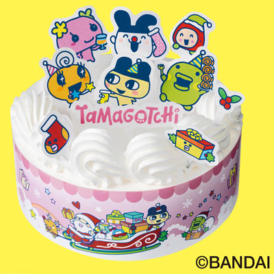 【限定300台】ヤマザキ クリスマスキャラクターケーキ4号（たまごっち）