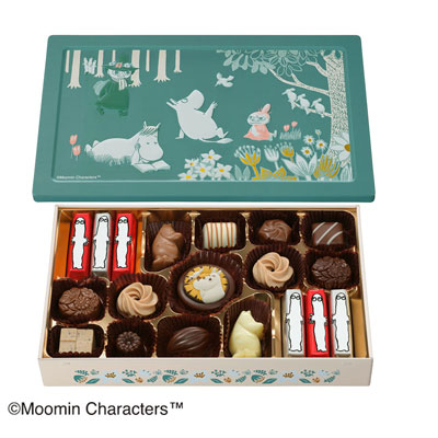 ムーミン × メリーチョコレート ムーミンたちと穏やかな森（アソートチョコレート）
