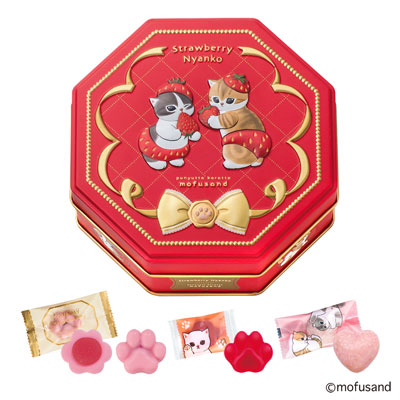 にゃんこイチゴ缶