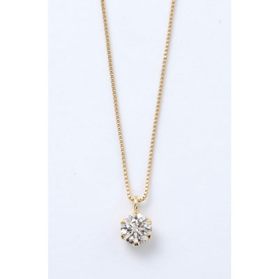 K18ダイヤネックレス0.2ct　鑑別カード付