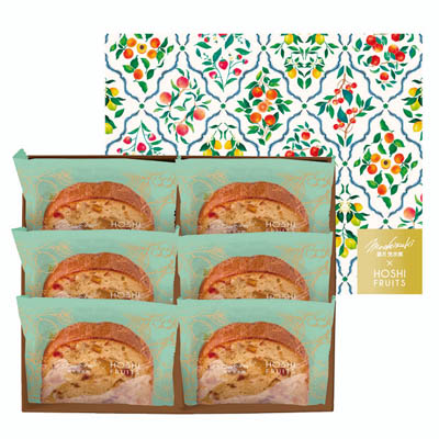 望月シェフ×ホシフルーツ 7種のフルーツが詰まった「デザートパウンドケーキ」 6個