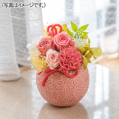 プリザーブドフラワーアレンジメント「花てまり」