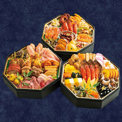 【店頭お支払価格】【限定200セット】グルメサービス オードブルおせち料理三段重