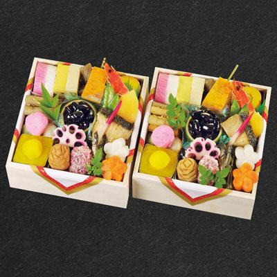 【限定100セット】京料理 濱登久 おせち料理 個食二段重