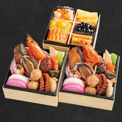 【限定200セット】廣島加茂川 和風おせち料理 ミニ三段重