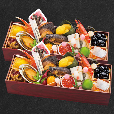 【限定100セット】たつの仔 おもてなし和風おせち料理 一段重 2個セット