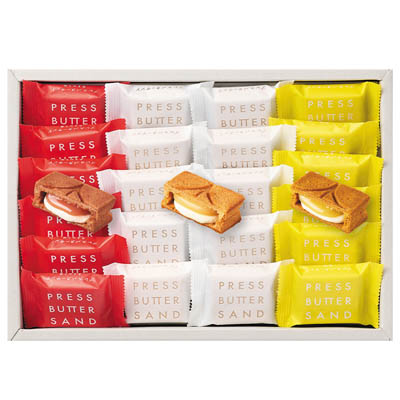＜プレスバターサンド＞バターサンド３種詰合せ〈あまおう苺・檸檬〉Ｌ