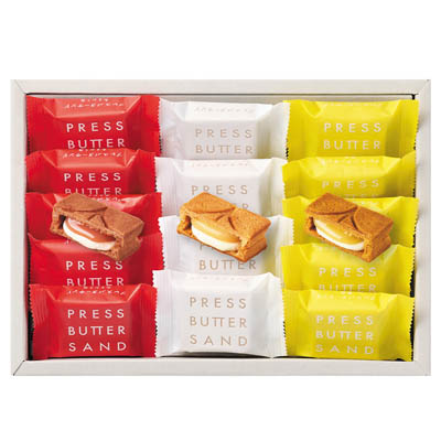 ＜プレスバターサンド＞バターサンド３種詰合せ〈あまおう苺・檸檬〉
