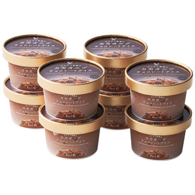 ＜ｄａｒｉ　Ｋ＞カカオニブチョコレートアイス　８個入