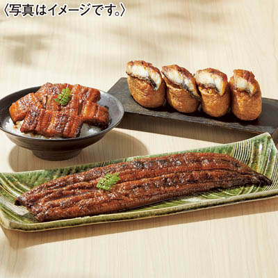 ＜うな雅＞国産蒲焼き１尾（長物）・鰻也・どんぶり用蒲焼きセット