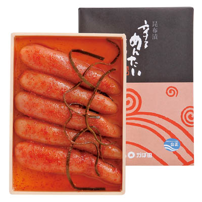 ＜かば田＞無着色昆布漬辛子めんたい