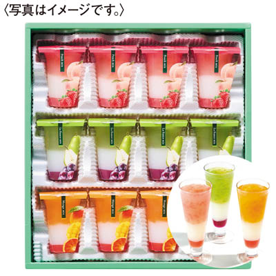 ＜ひととえ＞３層デザートジュレパフェ～国産フルーツ入り～