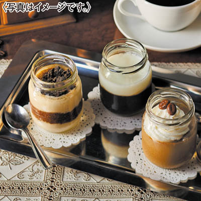 ＜ＣＡＫＥ　ＬＩＮＫ＞「丸福珈琲店」３種の瓶スイーツセット６個