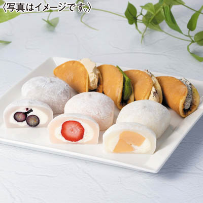 ＜銀座千疋屋＆花園万頭＞銀座フルーツ大福・どらバターサンド詰合せ