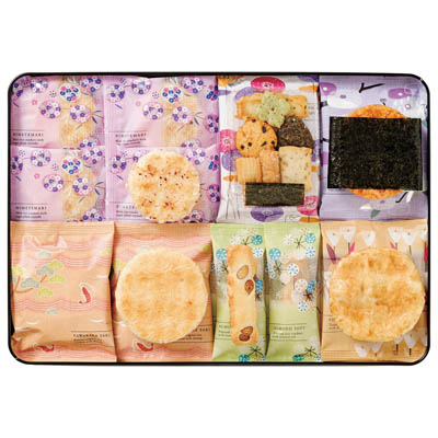 ＜えくぼ屋＞えくぼ夏和菓撰おかき詰合せ