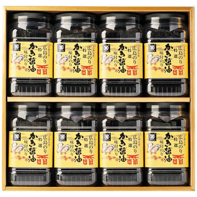 ＜広島海苔＞特選かき醤油味付のり８本入