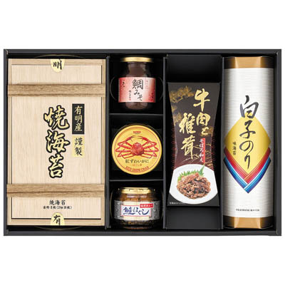 紅ずわいがに＆有明産焼海苔＆白子のりバラエティギフト