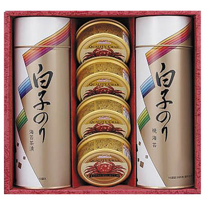 ＜白子＞お茶漬け・焼のり・かに缶詰合せ