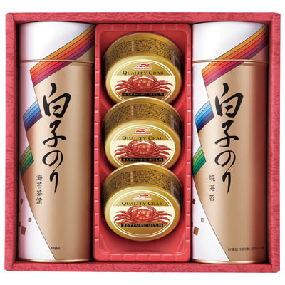 ＜白子＞お茶漬け・焼のり・かに缶詰合せ