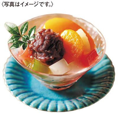 ＜ホシフルーツ＞フルーツパーラーのあんみつ５個入