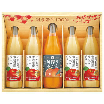 【1回のご注文で合計2点まで】りんごとみかんの恵み飲料ギフト 【PAO-40R】