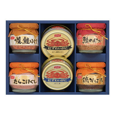 【1回のご注文で合計2点まで】ニッスイ　かに缶詰・瓶詰セット【BK-40C】