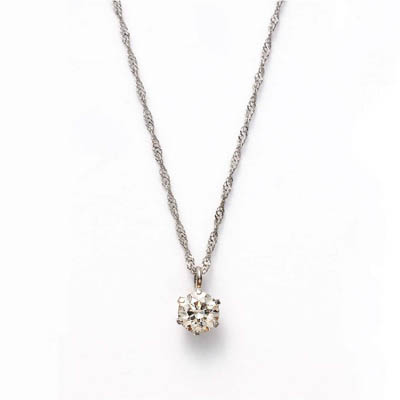 プラチナダイヤモンドネックレス0.2ct　鑑別カード付き