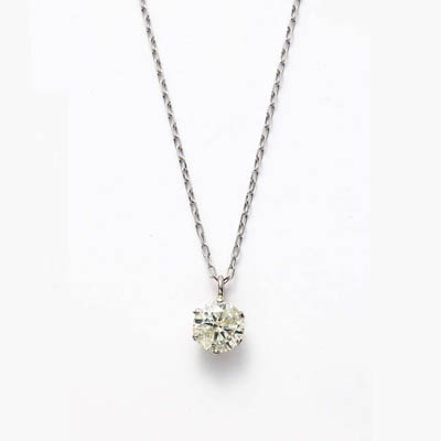 プラチナダイヤモンドネックレス0.3ct　鑑別カード付き