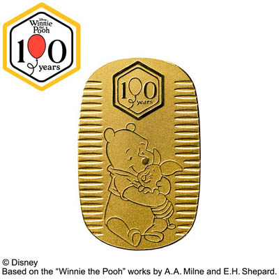 Disney ｢くまのプーさん｣ 100周年記念　純金小判　10g