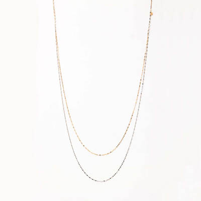 プラチナ/18金イエローゴールド/18金ピンクゴールド　3WAYネックレス