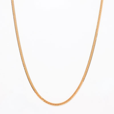 18金イエローゴールド　6面ダブル　喜平ネックレス　5g　50㎝